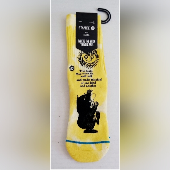 Stance kids casual socks Where The Wild Things Are size Lg (New) - Picture 1 of 4